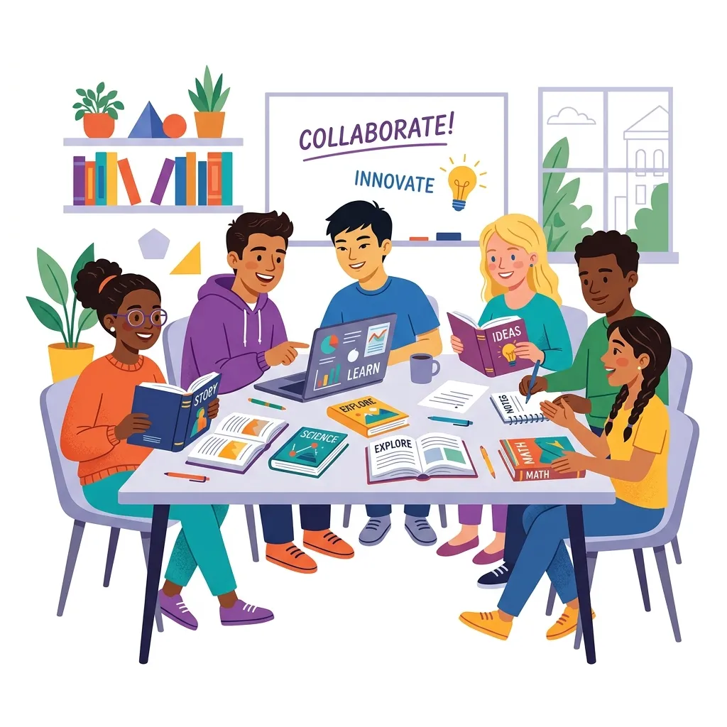 Students learning